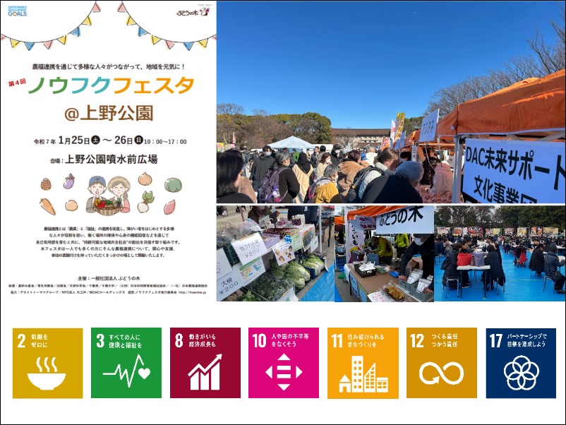 「ノウフクフェスタ＠上野公園」のイベント運営支援