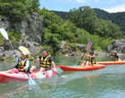 下流の流れのない場所で楽しめる「お手軽体験カヤック」